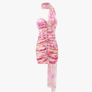 Nana Jacqueline Pink and Yellow Floral Dress